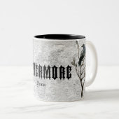 Tasse 2 Couleurs Aquarelle Raven plus jamais (Devant droit)