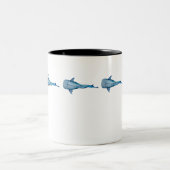 Tasse 2 Couleurs Aquarelle requin (Centre)