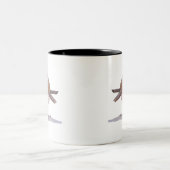 Tasse 2 Couleurs Aquarelle Robin Anglais (Centre)