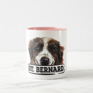 Tasse 2 Couleurs Aquarelle St. Bernard