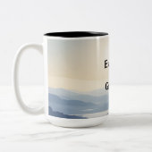 Tasse 2 Couleurs Aquarelle Style Mountain River Scène Tous Les Jour (Gauche)