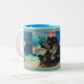 Tasse 2 Couleurs Aquarium Fish (Devant gauche)
