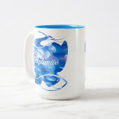 Tasse 2 Couleurs Aquarium Jellyfish 0925 (Devant gauche)