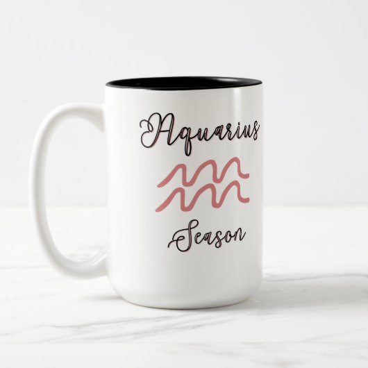 Tasse 2 Couleurs Aquarius Season - pink (Gauche)