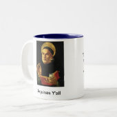 Tasse 2 Couleurs Aquinas que vous attaquez (Devant gauche)
