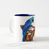 Tasse 2 Couleurs Ara de jacinthe (15oz) (Devant gauche)