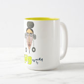 Tasse 2 Couleurs Arabarabe Funny Meme'e) vienne d'aide d'approvisio (Devant droit)