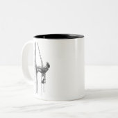 Tasse 2 Couleurs Arb Art Arboriste Arbre Chirurgien tronçonneuse Ca (Devant gauche)