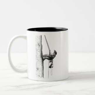 Tasse 2 Couleurs Arb Art Arboriste Arbre Chirurgien tronçonneuse Ca