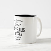 Tasse 2 Couleurs Arbitre des appels (Devant droit)