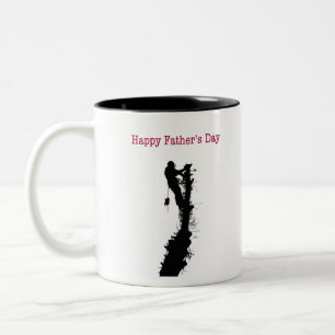 Tasse 2 Couleurs Arboriste Arbre chirurgien Bonne carte de Fête des