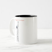 Tasse 2 Couleurs Arboriste chainsav tree surgeon Venin (Devant gauche)