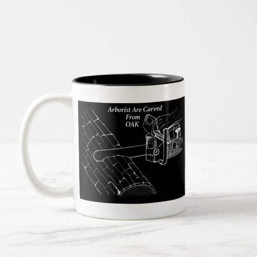 Tasse 2 Couleurs Arboriste Chainsaw (Gauche)