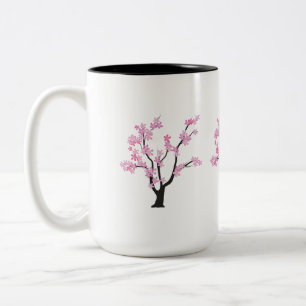 Tasse 2 Couleurs Arbre à fleurs de prune