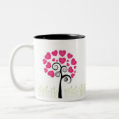 Tasse 2 Couleurs Arbre d'amour (Gauche)