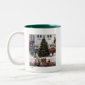Tasse 2 Couleurs Arbre dans le Carré de ville (Gauche)