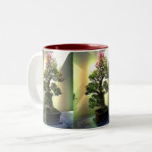 Tasse 2 Couleurs Arbre de bonsaïs de bouganvillée (Devant gauche)