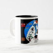 Tasse 2 Couleurs arbre de bonsi - customisé (Devant gauche)