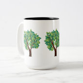 Tasse 2 Couleurs Arbre de chêne (Devant gauche)