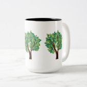 Tasse 2 Couleurs Arbre de chêne (Devant droit)