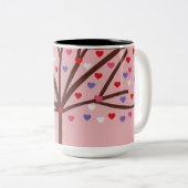 Tasse 2 Couleurs Arbre de coeur (Devant droit)