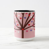 Tasse 2 Couleurs Arbre de coeur (Centre)