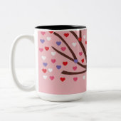 Tasse 2 Couleurs Arbre de coeur (Gauche)