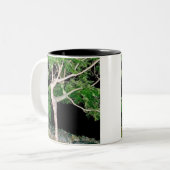 Tasse 2 Couleurs Arbre de fille de danse (Devant gauche)