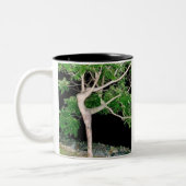 Tasse 2 Couleurs Arbre de fille de danse (Gauche)