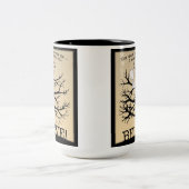 Tasse 2 Couleurs Arbre de floraison (Centre)