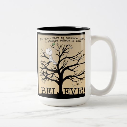 Tasse 2 Couleurs Arbre de floraison (Droit)