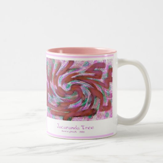 Tasse 2 Couleurs Arbre de Jacaranda (Droit)