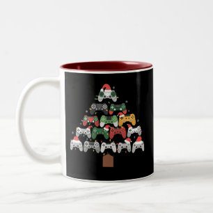 Tasse 2 Couleurs Arbre de jeu de Noël Joueurs Joueur Cadeaux de Noë
