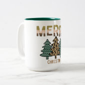 Tasse 2 Couleurs Arbre de Noël (Devant gauche)