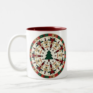Tasse 2 Couleurs Arbre de Noël, Décor de Noël