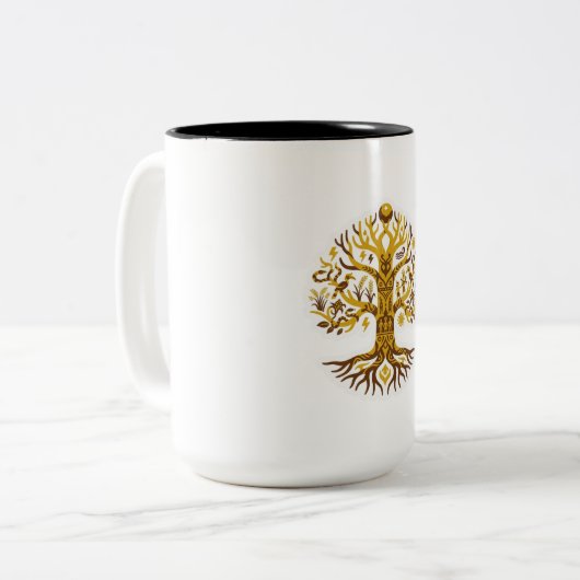 Tasse 2 Couleurs Arbre de Vie (Devant gauche)