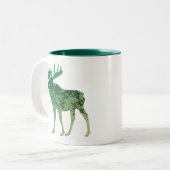 Tasse 2 Couleurs Arbre d'orignal (Devant gauche)