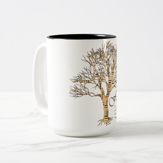 Tasse 2 Couleurs Arbre généalogique :  Différentes branches, les (Devant gauche)