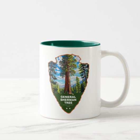 Tasse 2 Couleurs Arbre General Sherman Sequoia NP Arrowhead (Droit)