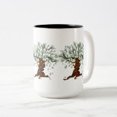 Tasse 2 Couleurs Arbre torsadée (Devant droit)