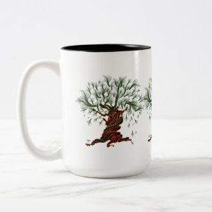 Tasse 2 Couleurs Arbre torsadée