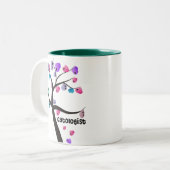 Tasse 2 Couleurs Arbre unique de cadeaux de Cytologist avec la (Devant gauche)