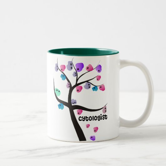 Tasse 2 Couleurs Arbre unique de cadeaux de Cytologist avec la (Droit)