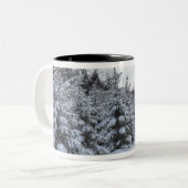 Tasse 2 Couleurs Arbres à feuillage persistant et route dans la (Devant gauche)