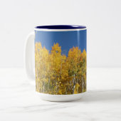 Tasse 2 Couleurs Arbres d'Aspen, le Colorado (Devant gauche)