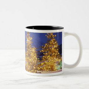 Tasse 2 Couleurs Arbres de Noël, Park City, montagnes de Wastch,