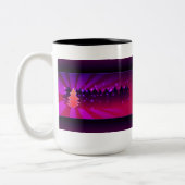 Tasse 2 Couleurs Arbres de Noël Tons de pourpre (Gauche)