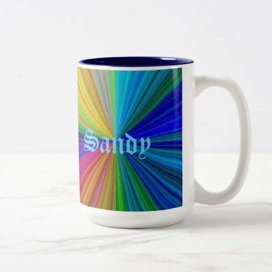 Tasse 2 Couleurs Arc arc-en-ciel circulaire (Droit)