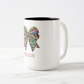 Tasse 2 Couleurs Arc de Noël (Devant droit)