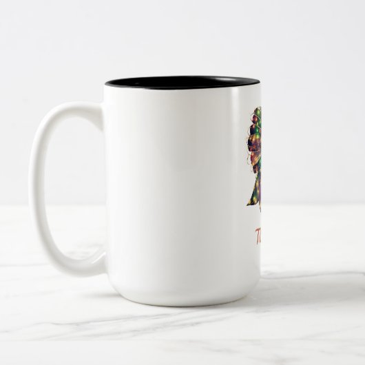 Tasse 2 Couleurs Arc de Noël (Gauche)